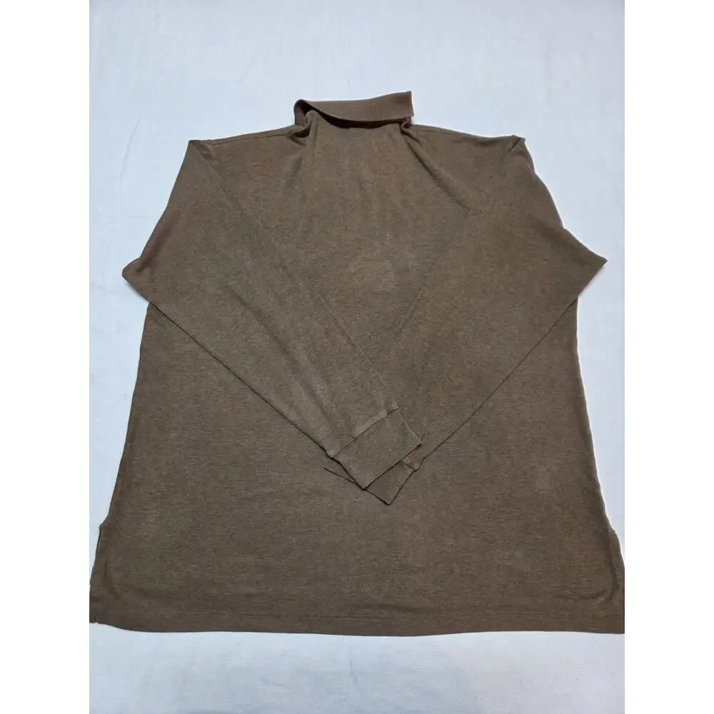 Polo Ralph Lauren Long Sleeve Polo Shirt Mens XL Tan Classic Fit Pony Logo
